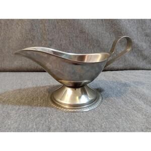 Vollrath Stainless Steel Gravy Boat Silver 47573 Vintage 6" Length 2.5" Height